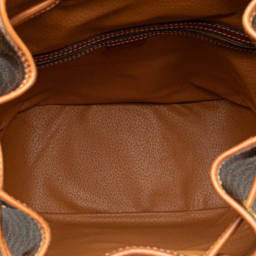 Celine Macadam Coated Canvas Backpack Brown Canvas Good condition - Model View