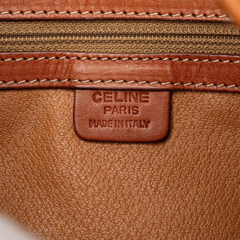 Celine Macadam Coated Canvas Backpack Brown Canvas Good condition - Box View