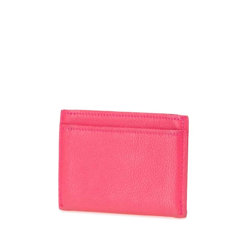 Louis Vuitton LockMe Card Holder Pink Leather Good condition - Back View