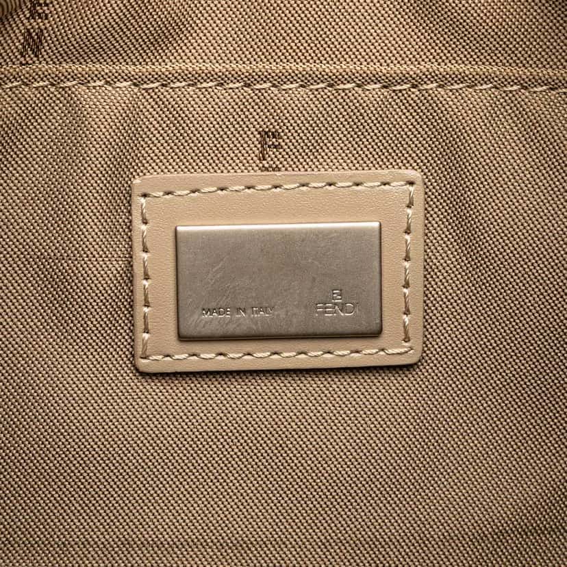 Fendi Zucchino Canvas Pochette Brown Canvas Fair condition - Box View