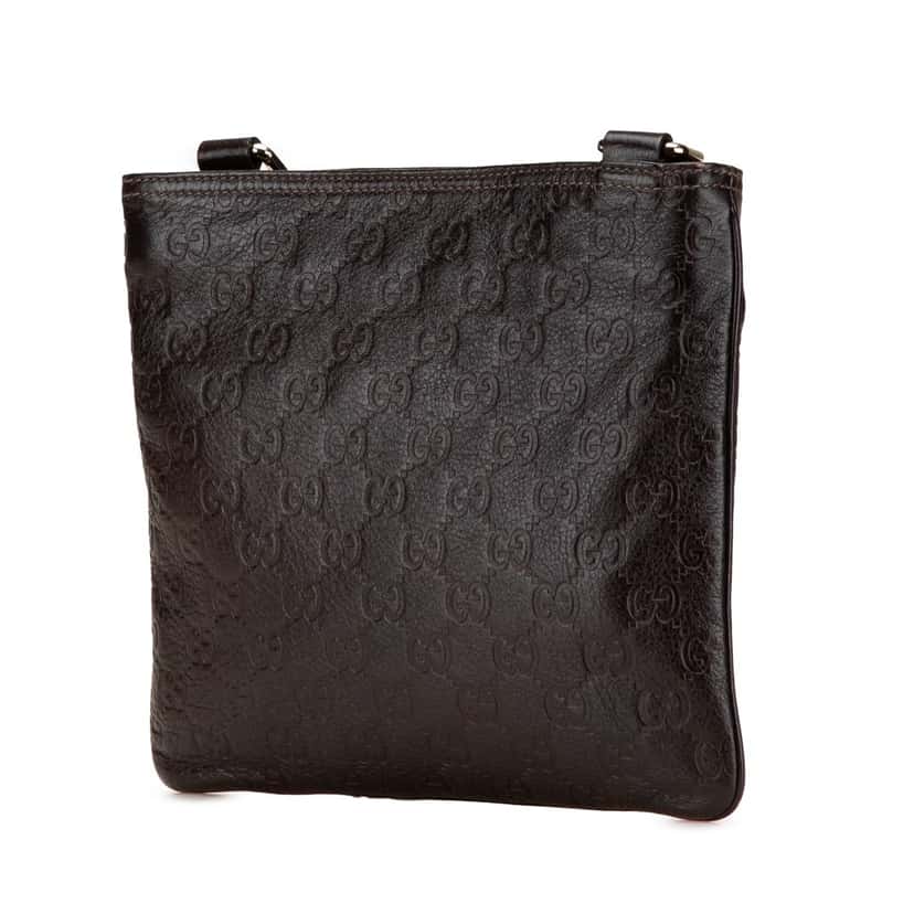Gucci Guccissima Crossbody Brown Leather Good condition - Back View