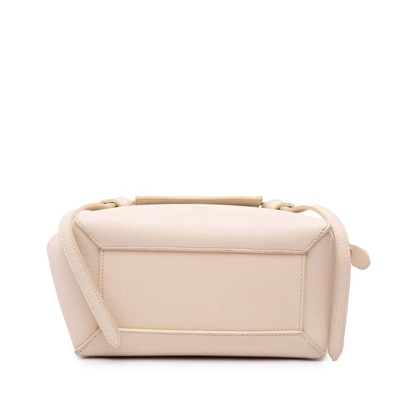 Celine Pico Grained Calfskin Belt Bag Brown Leather Good condition - Inside View