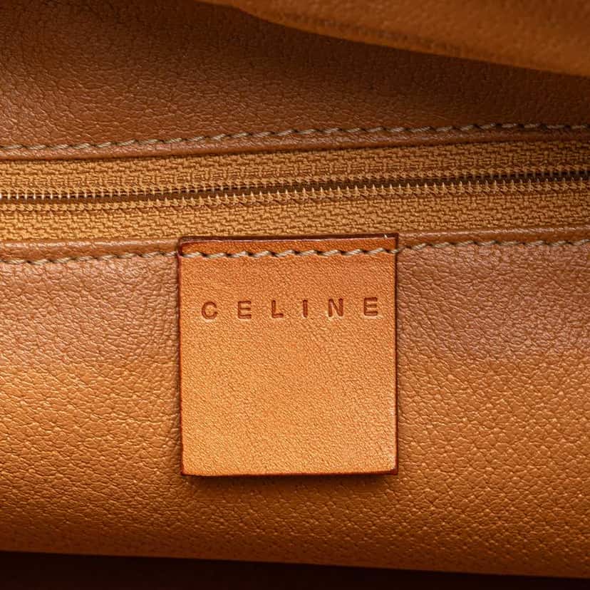 Celine Macadam Coated Canvas Handbag Brown Canvas Good condition - Box View