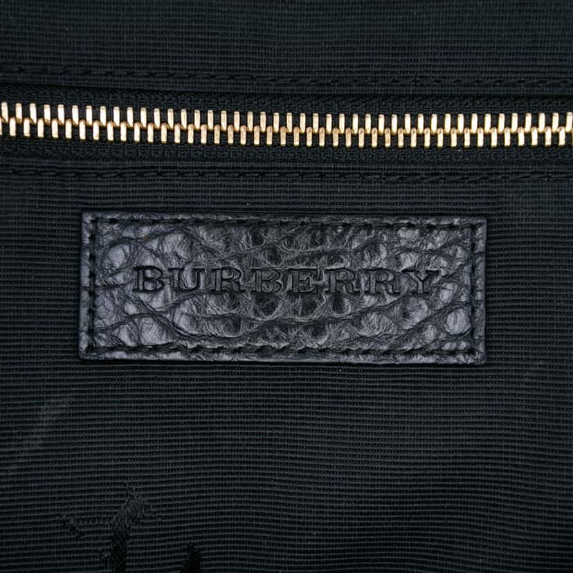 Burberry Small Grained Calfskin Heritage Orchard Bowling Bag Black Leather Good condition - Box View