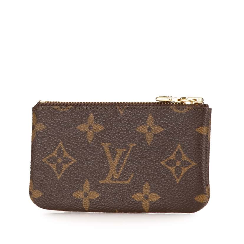 Louis Vuitton Monogram Pochette Cles Brown Canvas Good condition - Back View