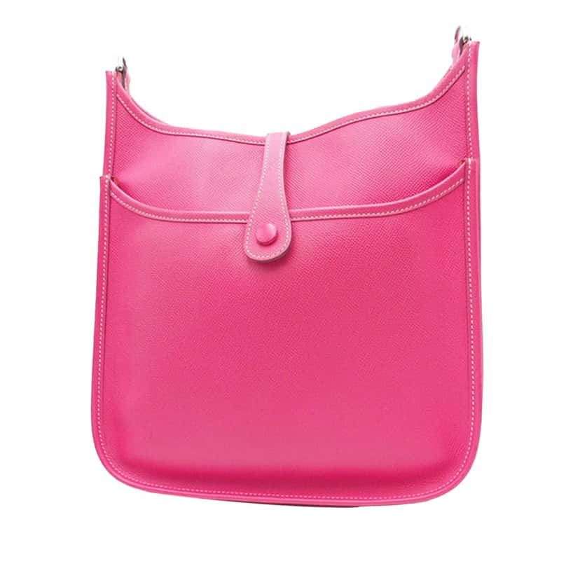 Hermès Epsom Evelyne III 29 Pink Leather Good condition - Back View