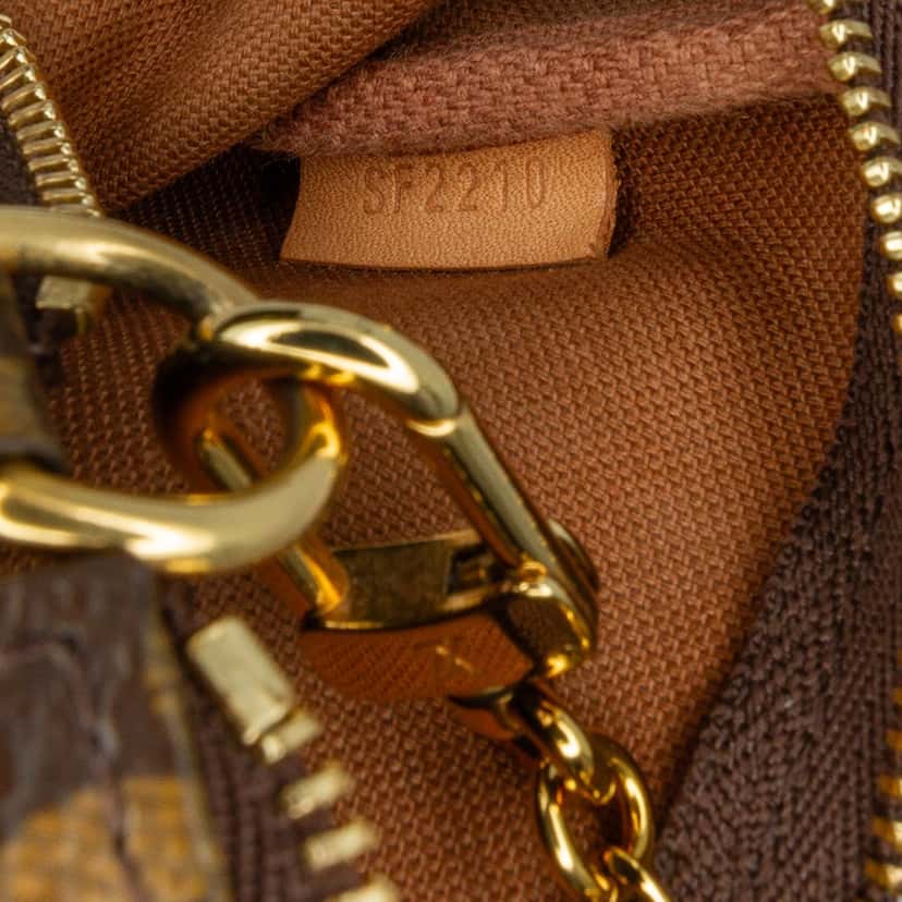 Louis Vuitton Monogram Mini Pochette Accessoires Brown Canvas Fair condition - Box View