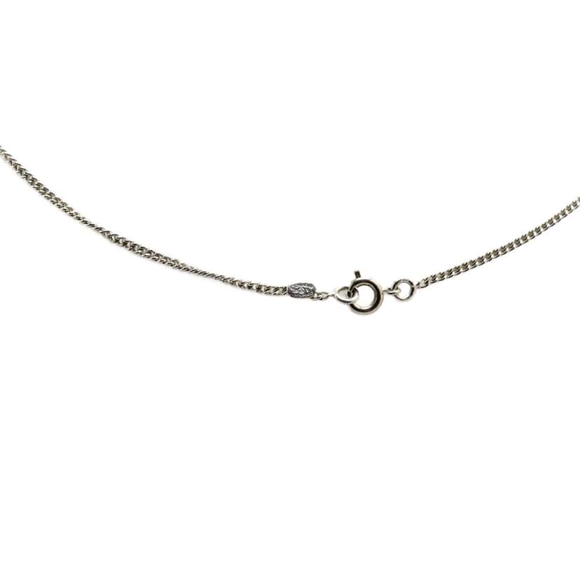 Chanel Silver Enamel CC Pendant Necklace Silver Brass Good condition - Box View