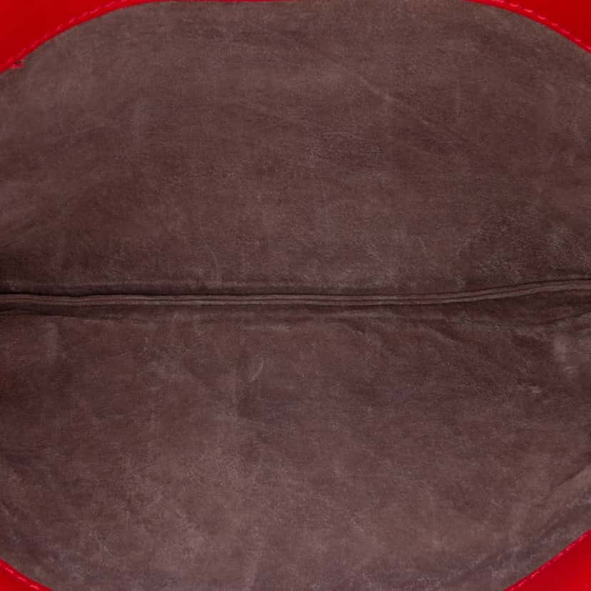 Bottega Veneta Nappa Intrecciato Duo Shoulder Bag Red Leather Good condition - Box View
