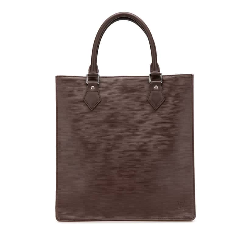 Louis Vuitton Epi Sac Plat PM Brown Leather Good condition - Front View