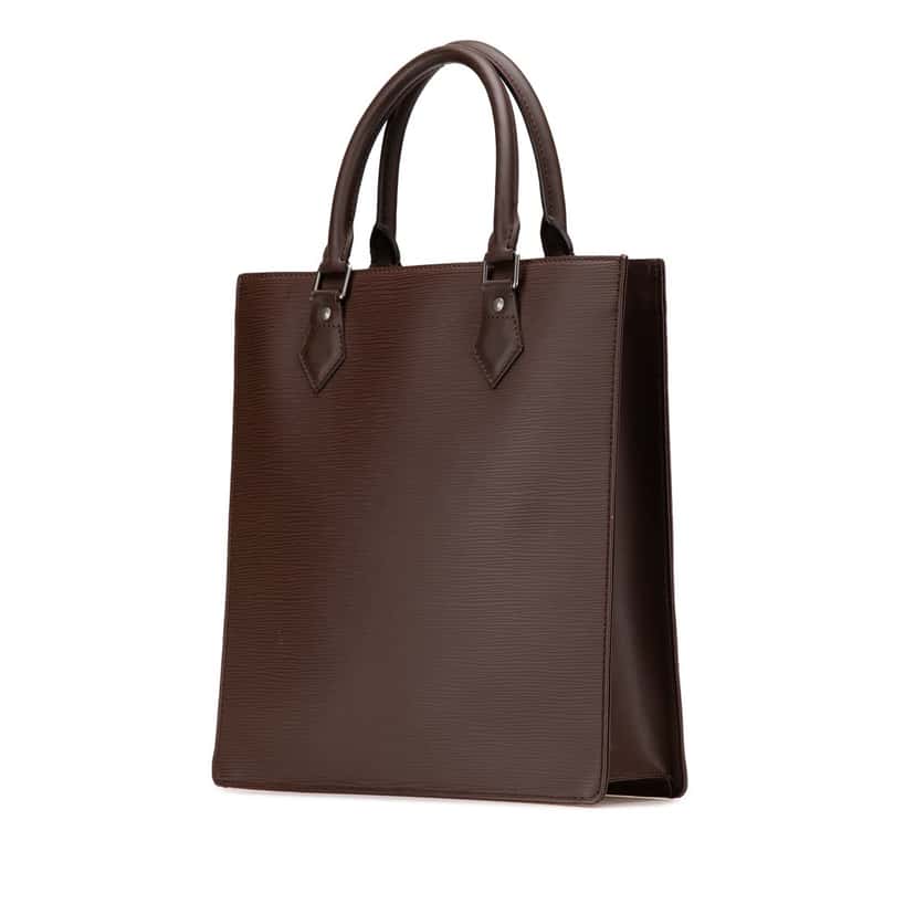 Louis Vuitton Epi Sac Plat PM Brown Leather Good condition - Back View
