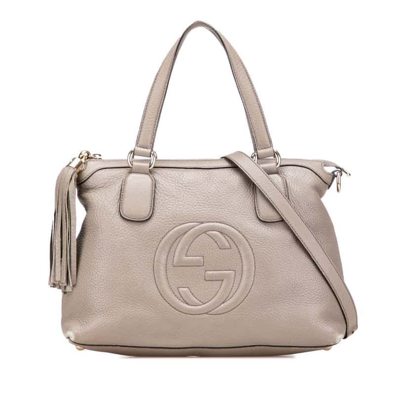 Gucci Small Leather Soho Working Satchel Brown Leather Good condition - Front View