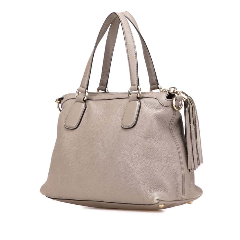 Gucci Small Leather Soho Working Satchel Brown Leather Good condition - Back View