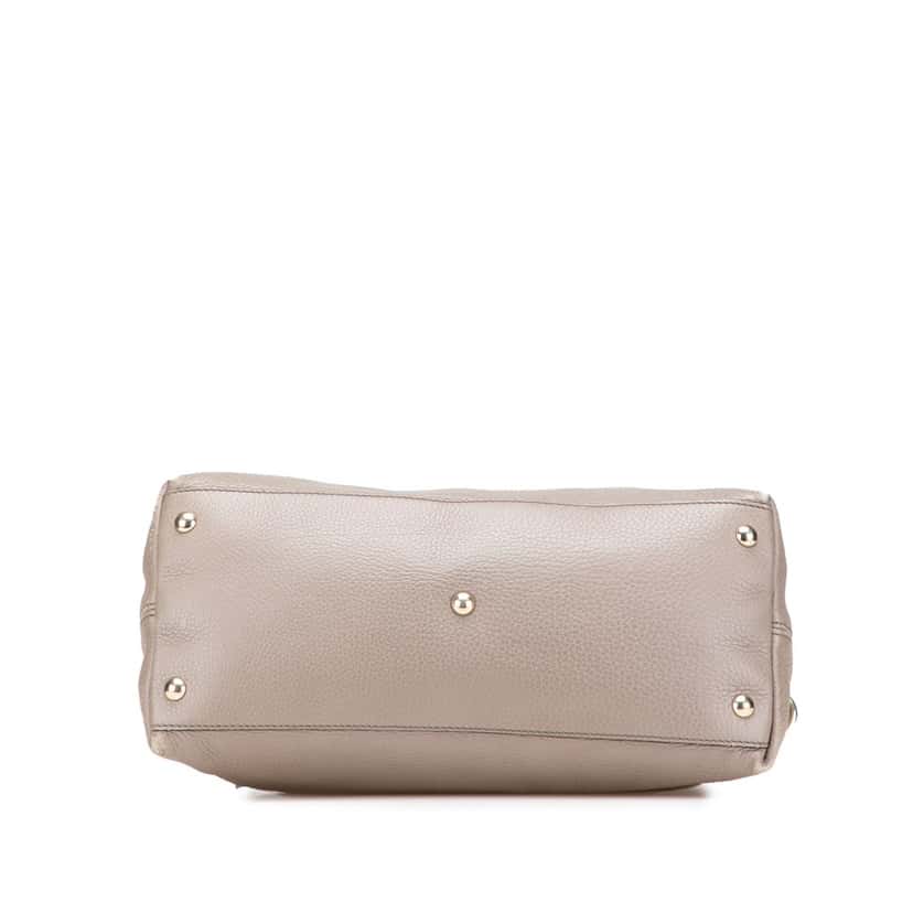 Gucci Small Leather Soho Working Satchel Brown Leather Good condition - Inside View