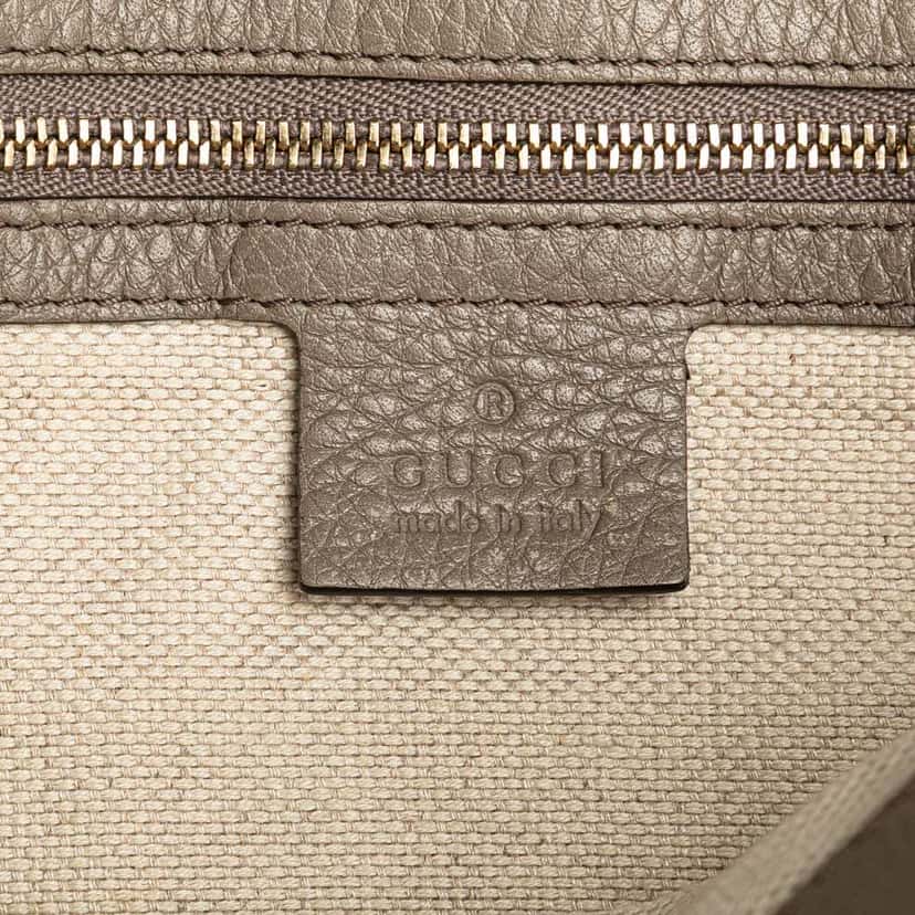 Gucci Small Leather Soho Working Satchel Brown Leather Good condition - Box View