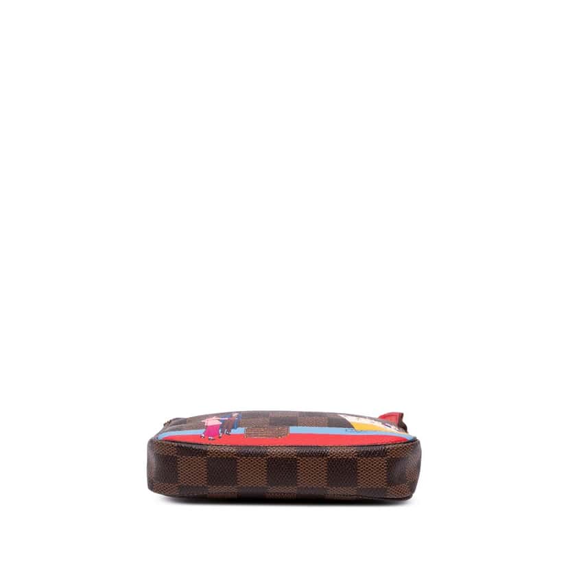Louis Vuitton Damier Ebene Transatlantic Cruises Mini Pochette Accessoires Brown Canvas Good condition - Inside View