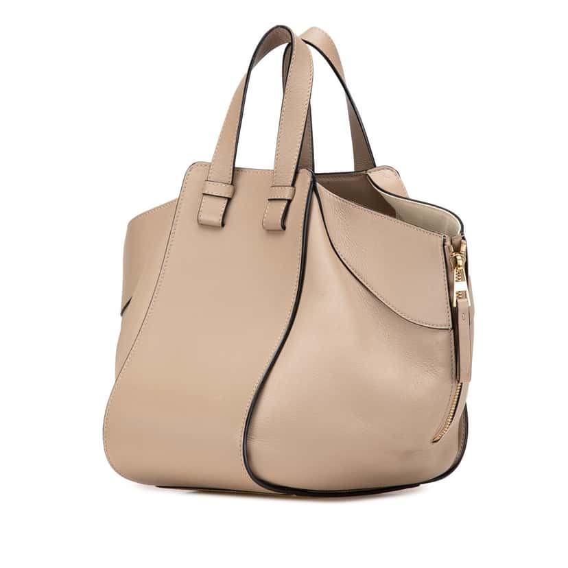 Loewe Small Leather Hammock Bag Brown Leather Good condition - Back View