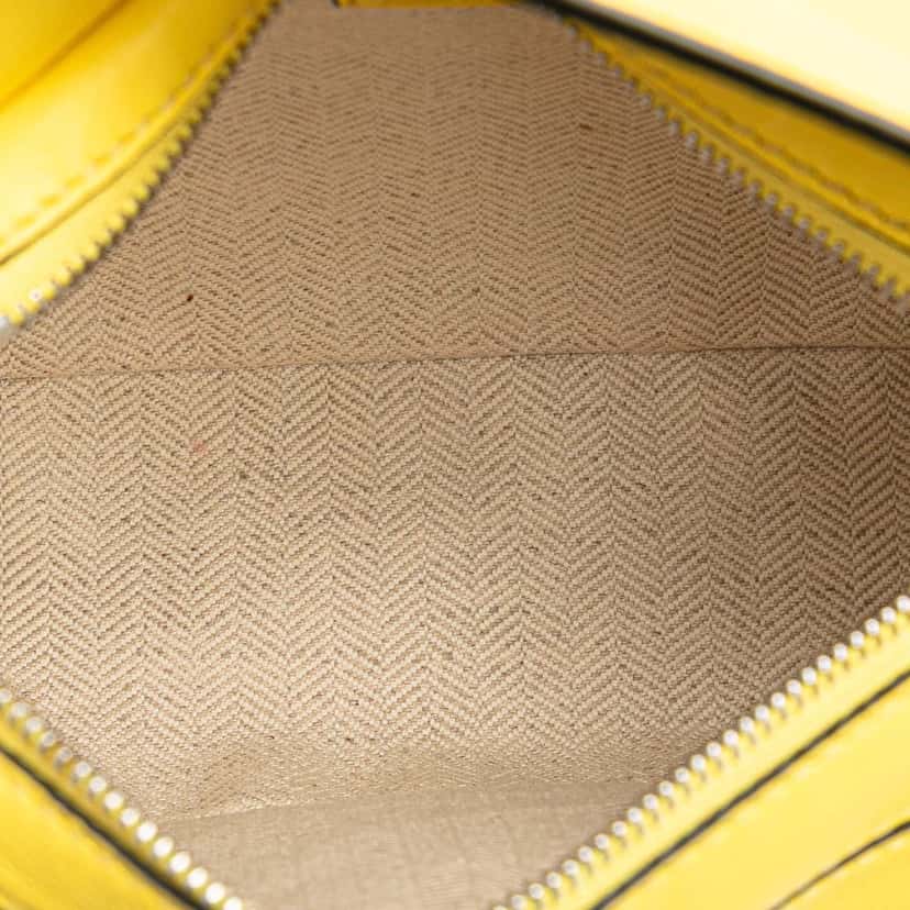 Loewe Mini Calfskin Puzzle Bumbag Yellow Leather Good condition - Model View