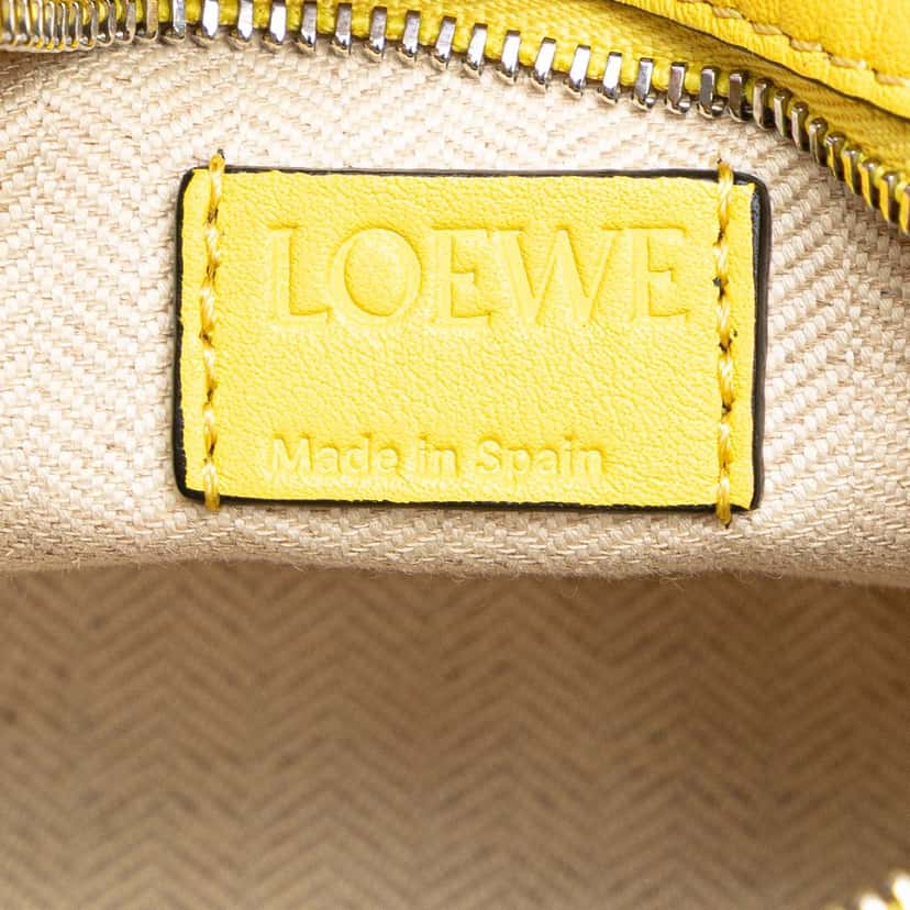 Loewe Mini Calfskin Puzzle Bumbag Yellow Leather Good condition - Box View