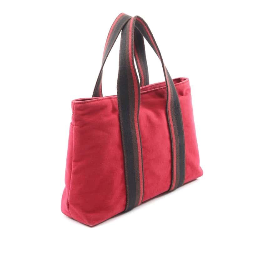 Hermès Canvas Sac Troca Horizontal PM Red Canvas Good condition - Back View