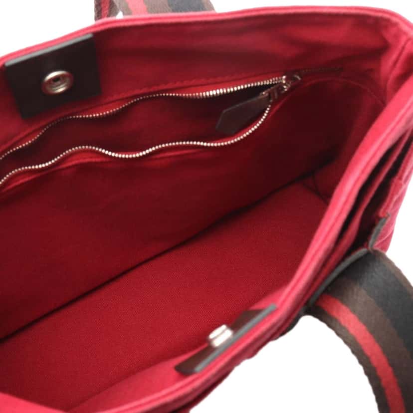 Hermès Canvas Sac Troca Horizontal PM Red Canvas Good condition - Inside View