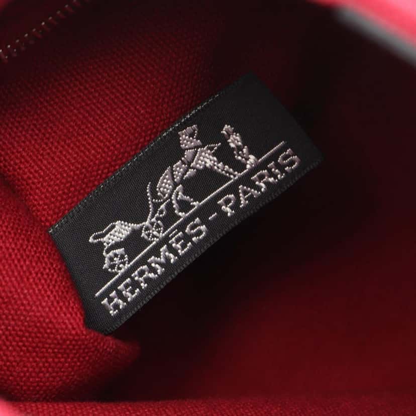 Hermès Canvas Sac Troca Horizontal PM Red Canvas Good condition - Model View