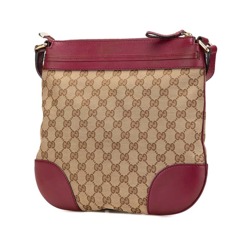 Gucci GG Canvas Mayfair Crossbody Brown Canvas Good condition - Back View