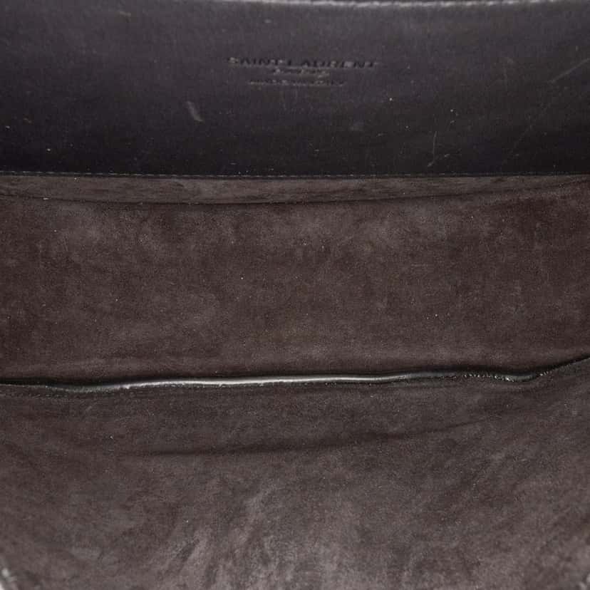 Saint Laurent Medium Leather Monogram Kaia Crossbody Black Leather Good condition - Model View
