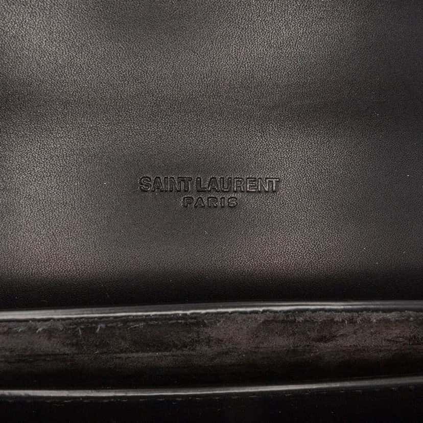 Saint Laurent Medium Leather Monogram Kaia Crossbody Black Leather Good condition - Box View