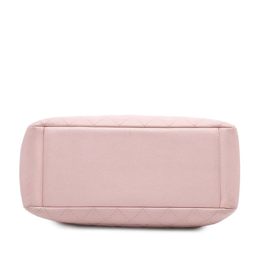Chanel Caviar Grand Shopping Tote Pink Leather Good condition - Inside View