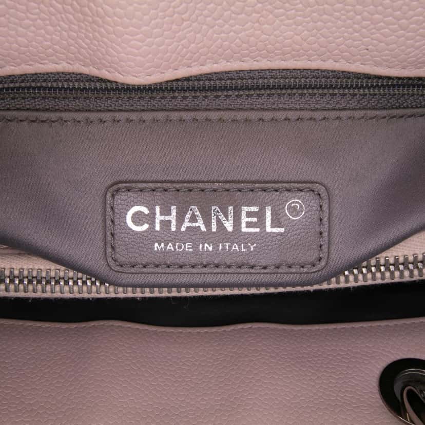 Chanel Caviar Grand Shopping Tote Pink Leather Good condition - Box View