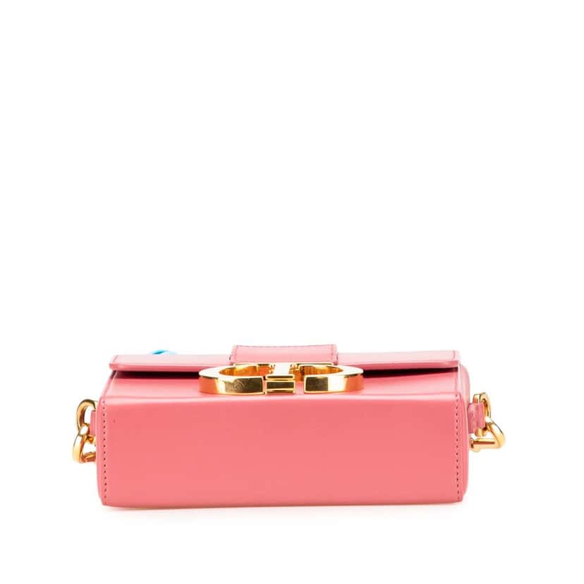 Dior Micro Smooth Calfskin 30 Montaigne Flap Pink Leather Good condition - Inside View
