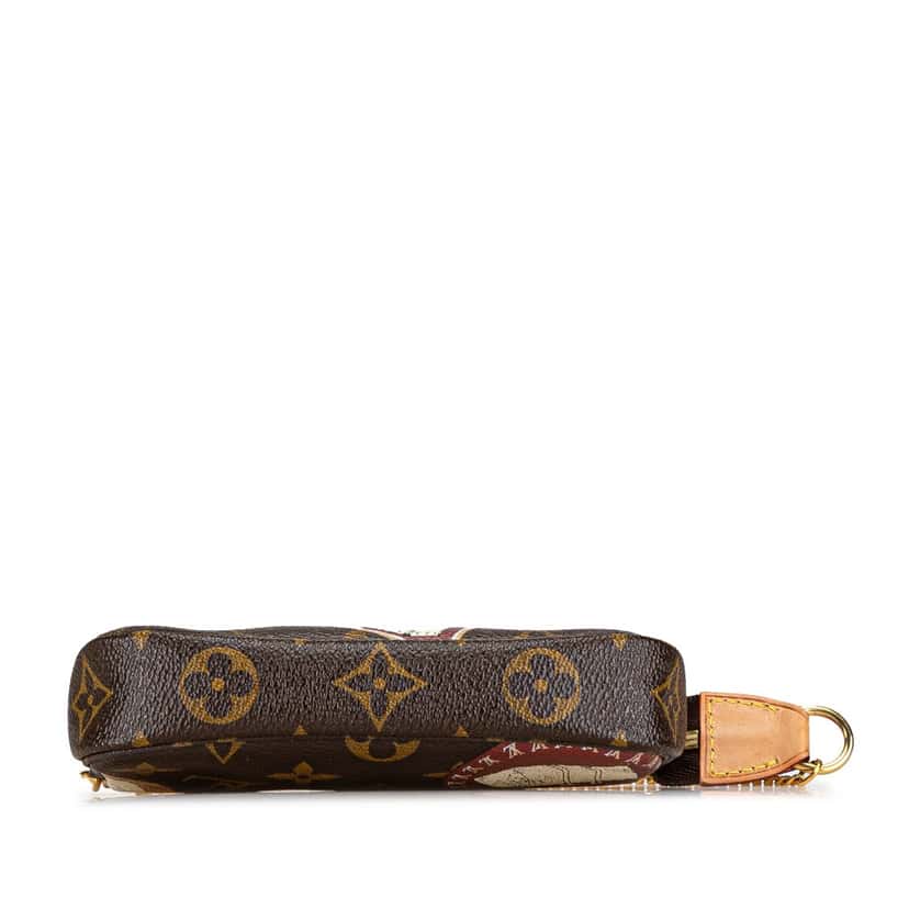 Louis Vuitton Monogram Patch Mini Pochette Accessoires Brown Canvas Good condition - Inside View
