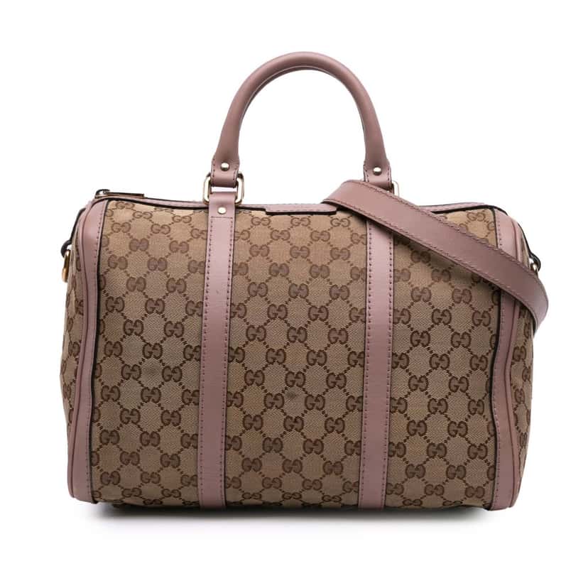 Gucci GG Canvas Joy Boston Bag Brown Canvas Good condition - Front View