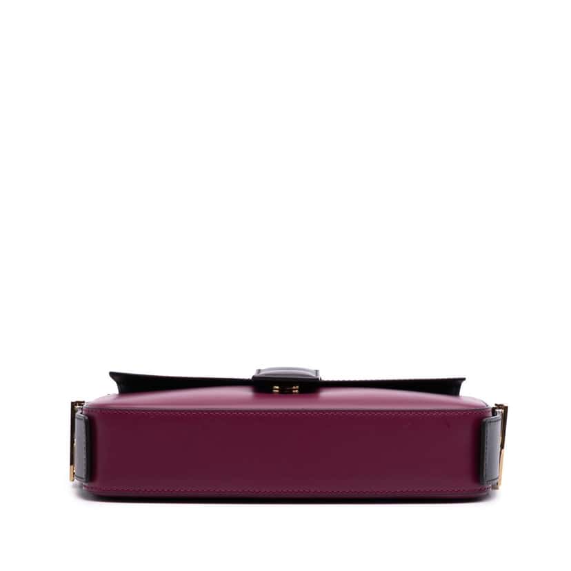 Fendi Stefano Pilati Nappa Twist Baguette Satchel Red Leather Good condition - Inside View