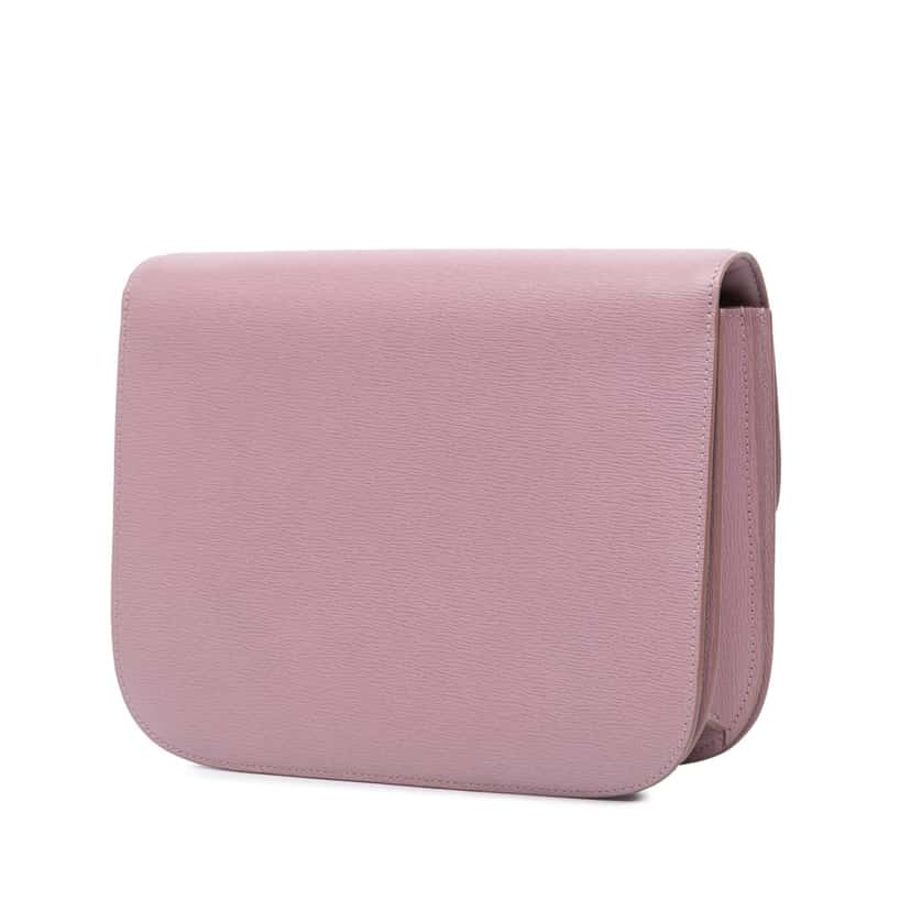 Celine Medium Calfskin Classic Box Pink Leather Good condition - Back View