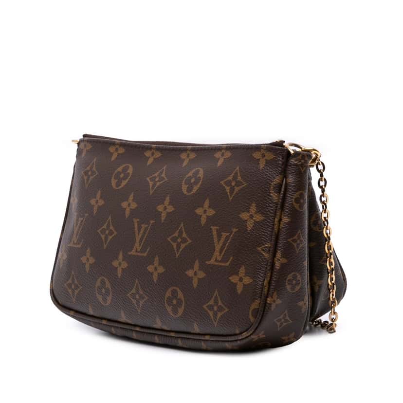 Louis Vuitton Monogram Multi Pochette Accessoires Brown Canvas Good condition - Back View