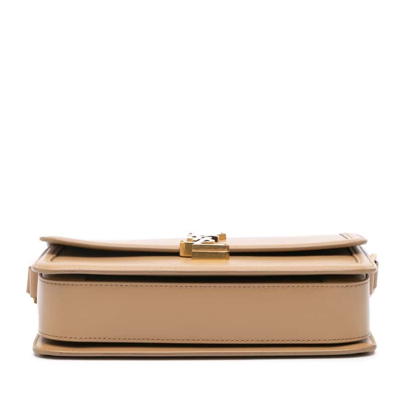 Saint Laurent Medium Leather Solferino Satchel In Box Brown Leather Good condition - Inside View