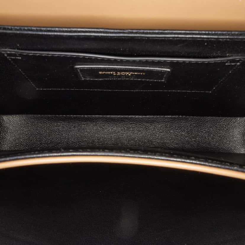 Saint Laurent Medium Leather Solferino Satchel In Box Brown Leather Good condition - Model View