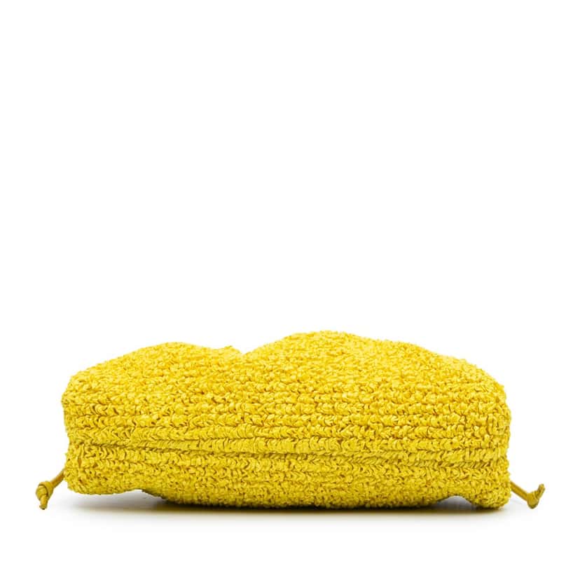 Bottega Veneta Boucle Raffia The Mini Pouch Crossbody Yellow Good condition - Inside View