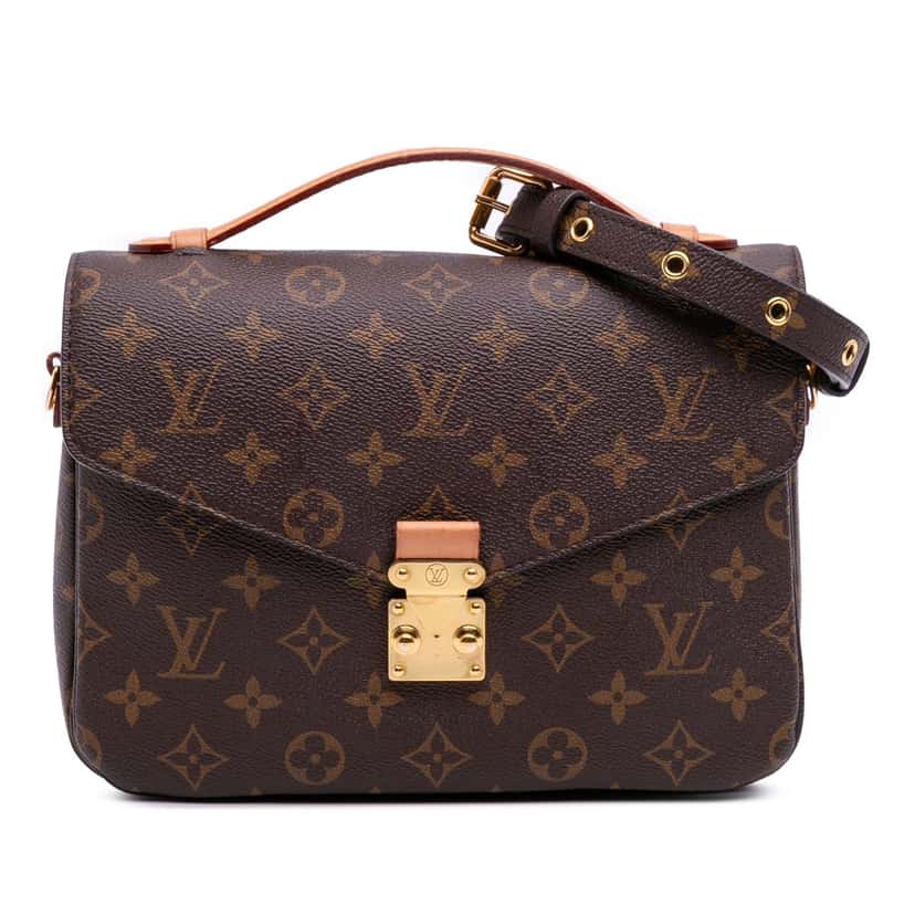 Louis Vuitton Monogram Pochette Metis Brown Canvas Good condition - Front View