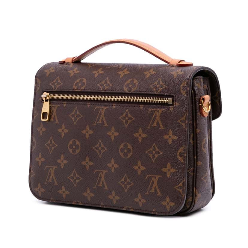 Louis Vuitton Monogram Pochette Metis Brown Canvas Good condition - Back View