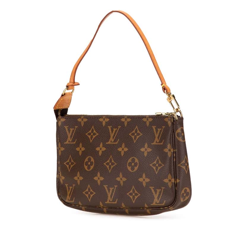 Louis Vuitton Monogram Pochette Accessoires Brown Canvas Good condition - Back View