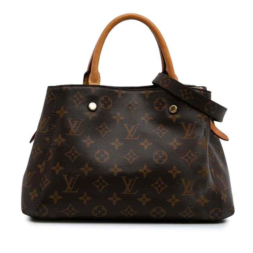 Louis Vuitton Monogram Montaigne BB Brown Canvas Fair condition - Front View