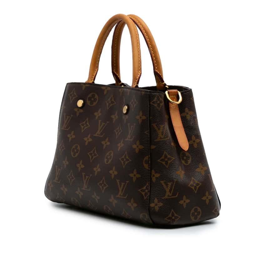 Louis Vuitton Monogram Montaigne BB Brown Canvas Fair condition - Back View