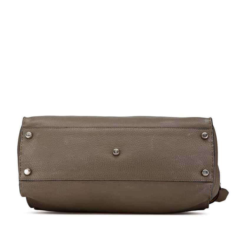 Fendi Large Selleria Peekaboo Iconic Satchel Brown Leather Good condition - Inside View