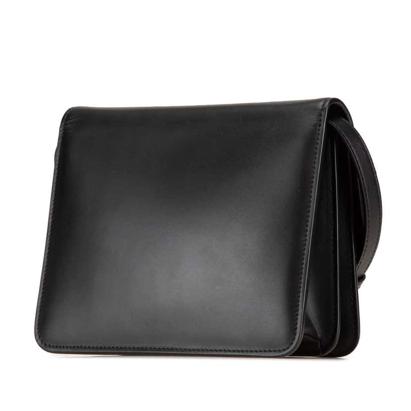 Fendi Leather Crystal Fab Crossbody Black Leather Good condition - Back View