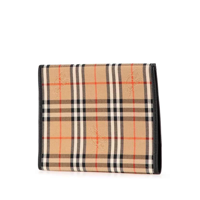 Burberry Haymarket Check Canvas Notebook Cover Brown Canvas Good condition - Back View
