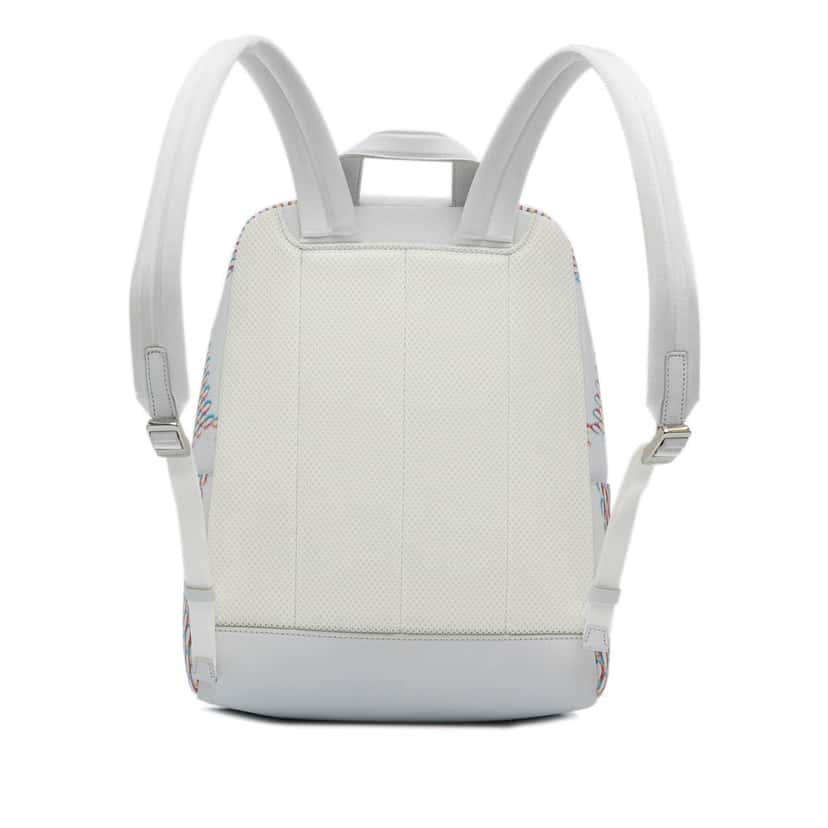 Louis Vuitton Damier Spray Racer Backpack White Leather Good condition - Inside View