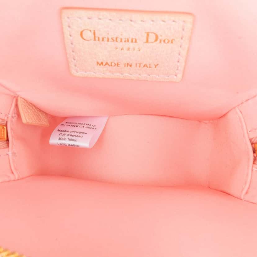 Dior Lambskin Cannage Kids Star Crossbody Pink Leather Good condition - Model View